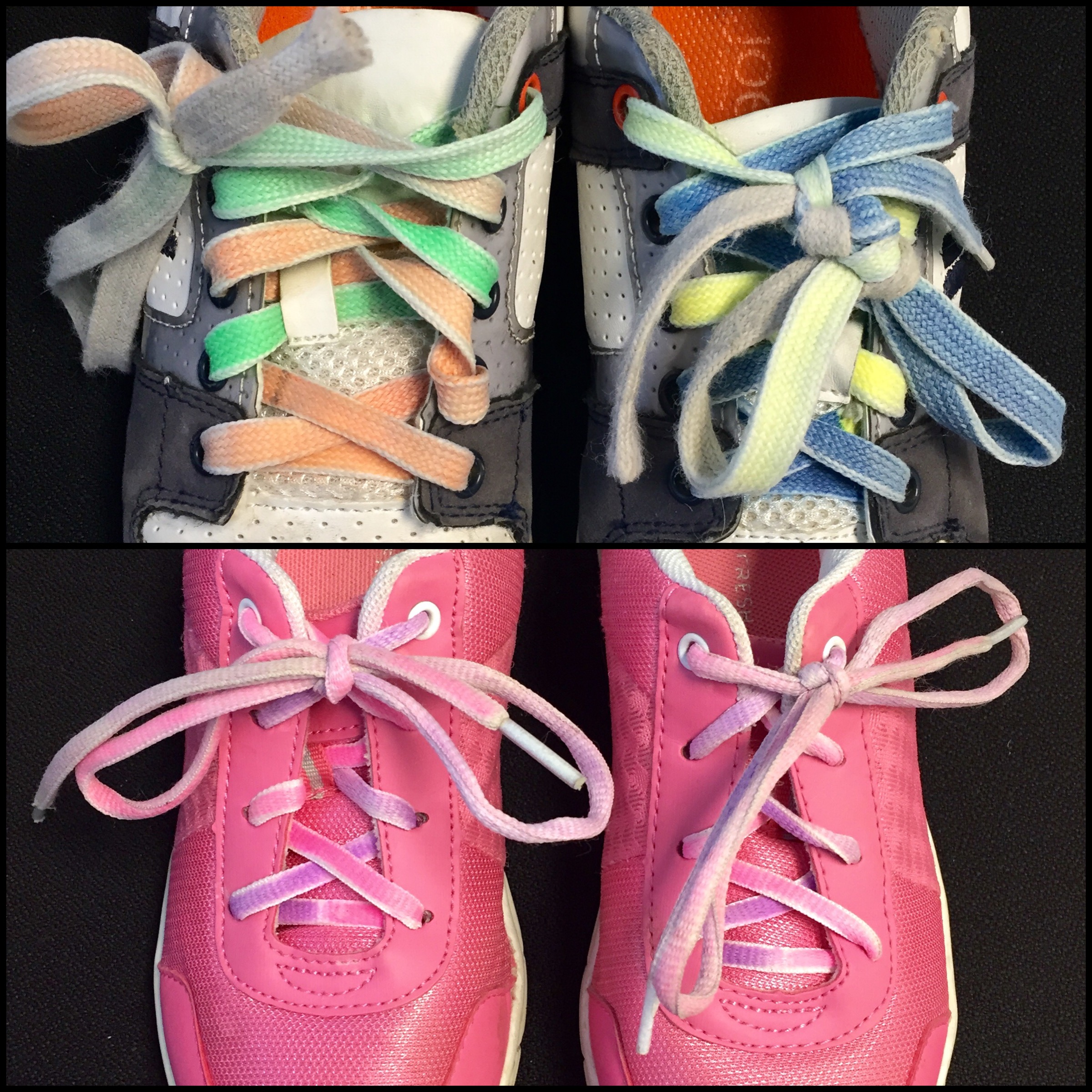 shoelaces different colors