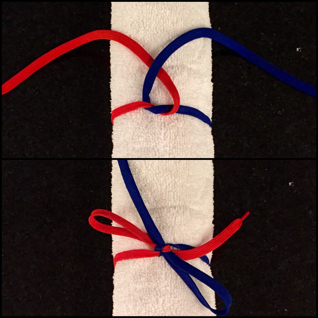 The “Two Colour Lace Trick” For Shoelace Tying
